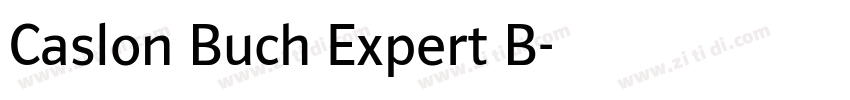 Caslon Buch Expert B字体转换 Caslon Buch Expert B字体转换
